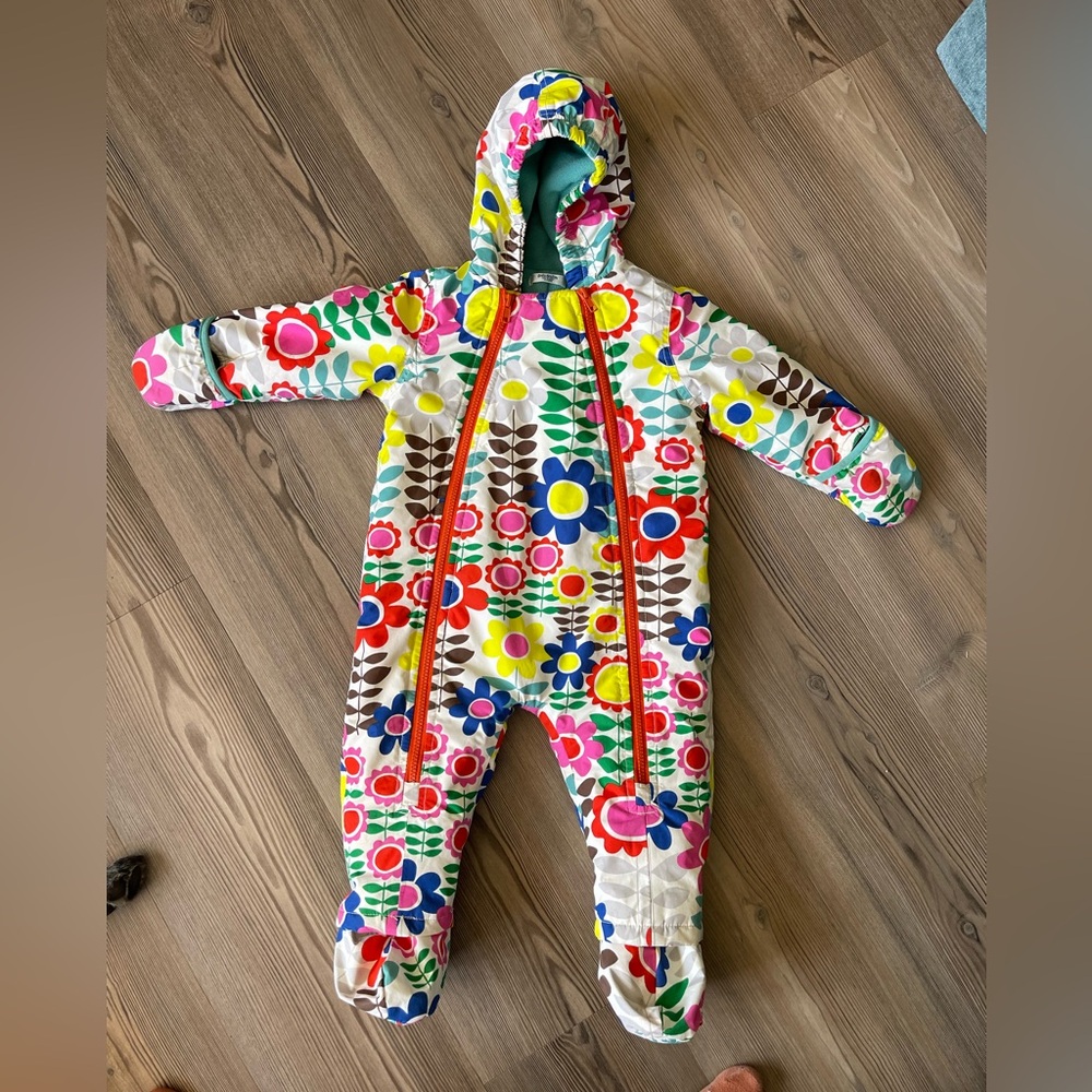 Baby Boden Multicolor Floral Footie